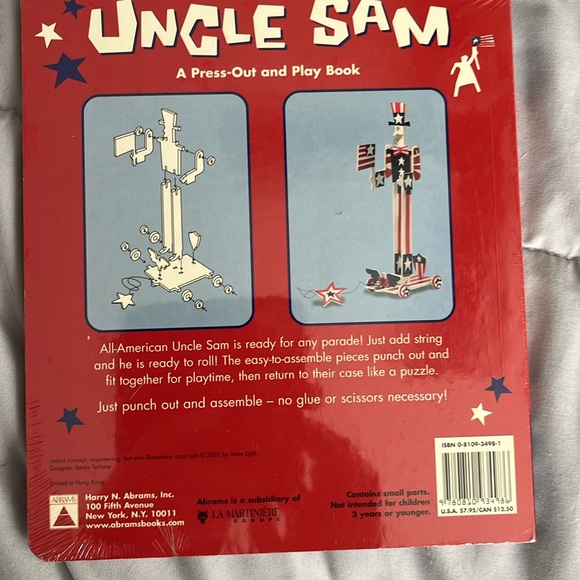 Uncle Sam press out and Play book. NIP - Picture 2 of 2